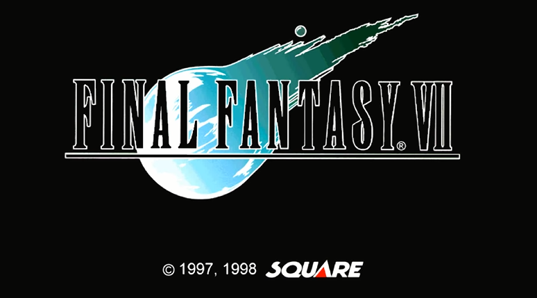 Tela inicial Final Fantasy 7